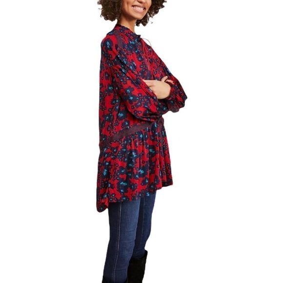 Free People Love Letter Printed Tunic Top in the Size Small - Picture 4 of 9